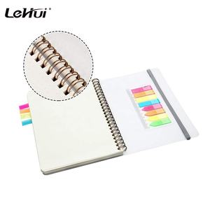 <span class=keywords><strong>Quaderno</strong></span> a spirale con <span class=keywords><strong>copertina</strong></span> bianca a griglia a punti proiettile da 80 <span class=keywords><strong>fogli</strong></span> di carta spessa da 100g/mq con chiusura a fascia elastica e adesivo colorato - Product Image 5