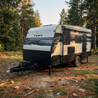 Remorque de voyage modulaire professionnelle tout-terrain à essieu unique de 16 pieds en aluminium avec suspension indépendante 4x4 pour camping-car tout-terrain