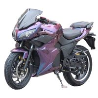 Vélo Électrique de Course pour Adultes, 2 Roues, Moteur Puissant 3000W, Batterie Grande Capacité 72V, Pneus Larges, Conception Touring