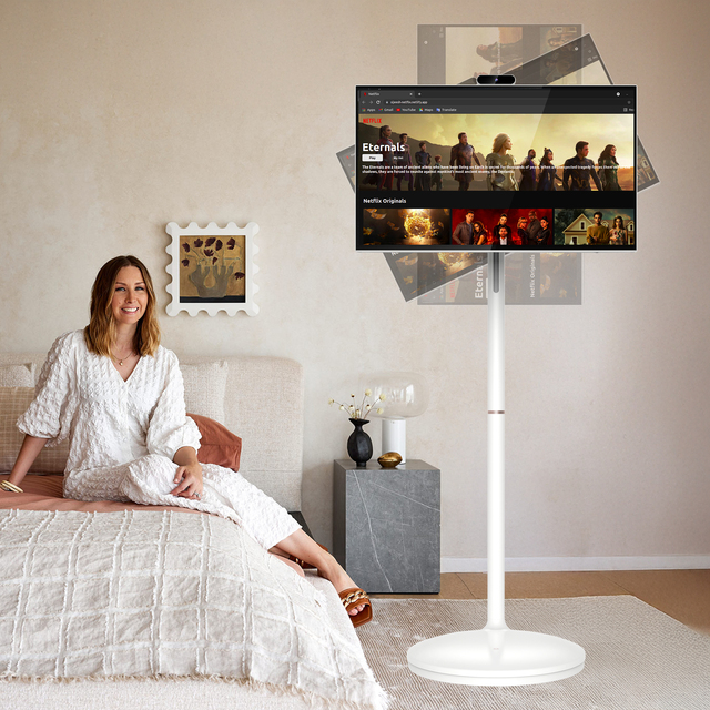 32-Inch Incell Smart Television Rotate Touch Screen Tiktok 4+64G Android13 Portable TV LED Backlight HD White Smart TVs