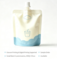 Pochettes souples composites portables de qualité alimentaire avec bec verseur pour yaourt, jus, soda, lait et autres boissons, taille personnalisable