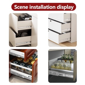 Rieles Telescópicos de Cierre Suave y Alta Resistencia para Cajones de Cocina Moderna y Muebles de Dormitorio, Guías Deslizantes para Comedor - Product Image 6
