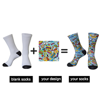 Chaussettes imprimées personnalisées à la mode OEM Chaussettes unisexes mignonnes Anime Funky Cool Nouveauté Chaussettes graphiques personnalisées Chaussettes drôles