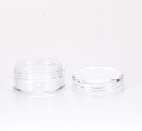 3ml 5ml 10ml 20ml Lotion cosmétique Petits flacons Smell Proof Tight Seal Wax Pot Container Shater Jar Avec Couvercle Noir
