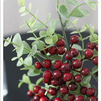 YL Groothandel Kunstfruit 35cm Schuim Eco-vriendelijk Thanksgiving Kerst Bruiloft Huisdecoratie Bloemstuk