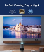 Projecteur numérique 4K laser HDR à ultra courte focale sous licence Google TV pour cinéma maison intelligent, bureau et extérieur