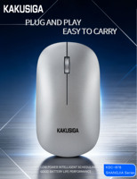 KAKUSIGA Pabrik Langsung Terbaru Terlaris Mouse Nirkabel Dual Mode untuk Kantor 2.4G Koneksi Stabil DPI Dapat Disesuaikan untuk Laptop