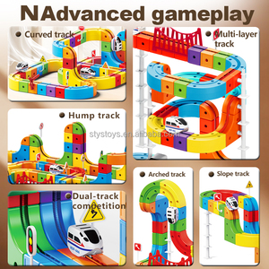 Novedad 2026: Juego <span class=keywords><strong>de</strong></span> 95 Piezas <span class=keywords><strong>de</strong></span> Vías <span class=keywords><strong>de</strong></span> <span class=keywords><strong>Tren</strong></span> DIY, Juguetes <span class=keywords><strong>de</strong></span> Coches <span class=keywords><strong>de</strong></span> Carril Versátiles para Niños, Bloques <span class=keywords><strong>de</strong></span> Construcción con <span class=keywords><strong>Tren</strong></span> Eléctrico y <span class=keywords><strong>Señales</strong></span> <span class=keywords><strong>de</strong></span> Tráfico - Product Image 5