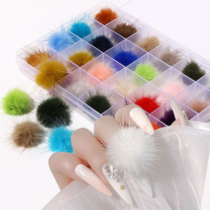 <span class=keywords><strong>Pas</strong></span> <span class=keywords><strong>cher</strong></span> Vente en gros D Magnet Fashion Balls Mignon Design Pompons Peluche Ball <span class=keywords><strong>Nail</strong></span> <span class=keywords><strong>Art</strong></span> Autocollants Feuille Papier <span class=keywords><strong>Nail</strong></span> Décoration Accessoires - Product Image 1