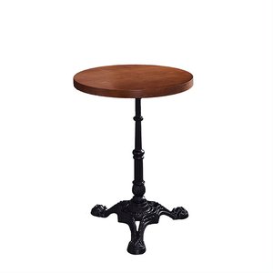 Ensemble de table à manger de style bistrot pour restaurant commercial Lifepursue, base en fonte durable, structure en bois, plateau en marbre, écologique, facile à assembler - Product Image 2