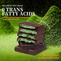 Premium Bittersweet Milk Chocolate Solid Fruit Matcha Sandwich Chip Candy Chocolate Bars Square 60g Box Packaging 48 Pieces