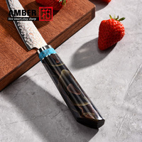 Couteau de cuisine professionnel haut de gamme en acier Damas cuivré à 37 couches, couteau de chef japonais en acier inoxydable à haute teneur en carbone, couteau utilitaire et trancheur
