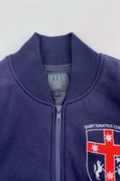 Blousons universitaires décontractés pour hommes grandes tailles, respirants, avec fermeture éclair, en molleton tricoté French Terry, vente en gros, service OEM