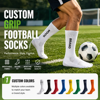 Chaussettes de football mi-mollet personnalisées pour hommes, antidérapantes, respirantes, à séchage rapide, pour l'entraînement sportif en automne