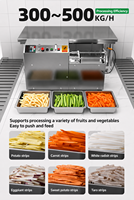 MBC Automatische Groente Push Strip Snijmachine voor Frieten, Zoete Aardappel, Cassave en Groenteverwerkingsapparatuur