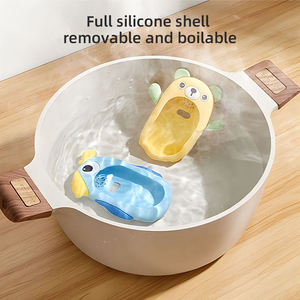 Jouet de téléphone en silicone pour bébé, 6 motifs de dessins animés, 13 touches, 3 modes, mode veille, 15 chansons apaisantes, cadeau éducatif précoce - Product Image 5