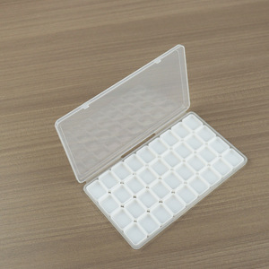 Mini Nail Art Palette Paint Box 12 24 36 Compartments Portable Watercolor Sketching Storage Case - Product Image 3