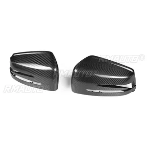 ฝาครอบกระจกมองข้างคาร์บอนไฟเบอร์แบบแห้ง สำหรับรถยนต์เมอร์เซเดสเบนซ์ รุ่น A B C E S CLS GLK คลาส W204 W207 W212 W176 W218 W221 - Product Image 4