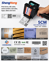 Impresora de Codificación de Tinta Manual, Pistola Ergonómica para Imprimir Logotipos Grandes en Cajas de Cartón