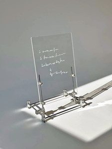 Panneau d'affichage lumineux en acrylique dépoli transparent et acier inoxydable, personnalisable, pour bar, menu de café, présentoir - Product Image 3