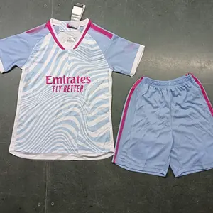 Conjunto de uniforme de futebol infantil para clubes de futebol fora de Londres, conjunto de camisas de futebol para torcedores infantis, conjunto de camisas de futebol em Londres