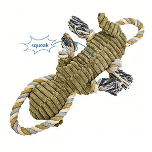 Custom Animal <b>Plush</b> Rope Dog Toy Cotton Chew Tug Toy Interactive Pet Toy OEM ODM Wholesale Supplier Bulk Order Brand - Product Image 6