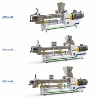 Nouvelle conception d'extrudeuse industrielle automatique à double vis en acier inoxydable de qualité alimentaire pour la fabrication de bâtonnets dentaires et de friandises à mâcher pour chiens