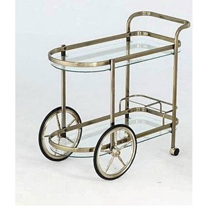 Luxury Living Room Table Brass Metal Tea <b>Trolley</b> With <b>Serving</b> Cart Design For Hotel Restaurant And Banquet Hall Service Use - Product Image 4