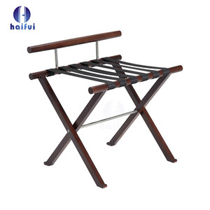High Quality Solid Wood Luggage <strong>Rack</strong> with <strong>Shoe</strong> Shelf Durable and Stable <strong>Folding</strong> Design for Home or Hotel Use - Product Image 6