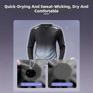 Dkr<strong>.</strong> Summer Lightweight Quick-Drying High-Elasticity 2 1 Design Men's Running Five-Piece Ice Silk Fitness Cycling Outdoor - Product Image 3