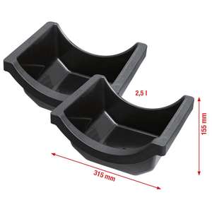 KS TOOLS Jeu de bacs à huile d'essieu pour véhicule utilitaire, 2 pcs - Product Image 2