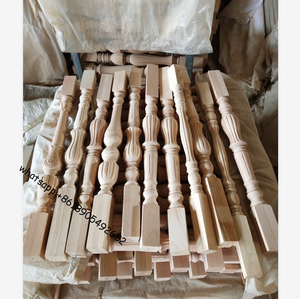 Pilastro per Ringhiera in Legno Naturale, Balaustra in Legno - Product Image 5