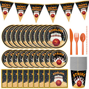 Platos y Servilletas de Papel para Fiestas Temáticas de Boliche, Venta al por Mayor para Eventos, Gran Éxito de Ventas - Product Image 4