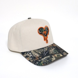 Original rétro poisson caché profil bas Mossy Oak Woodland coton forêt Camo Camouflage 5 panneaux chasse tactique casquette de Baseball - Product Image 2