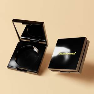 Contenedor de polvo de maquillaje compacto redondo de venta de etiqueta privada costom estuche de embalaje cosmético de plástico polvo vacío compacto para la venta - Product Image 2