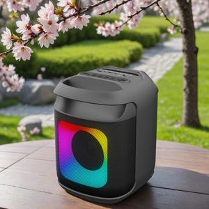 Haut-parleur Bluetooth portable OEM 15W avec basses puissantes, lumières RGB dynamiques, radio FM et indice IPX5 pour l'extérieur et les fêtes - Product Image 5