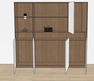 Armoires de classement en bois MDF modernes de luxe, bibliothèque multifonctionnelle, grande capacité pour la maison, la chambre à coucher, l'appartement, le bureau, l'hôpital - Product Image 3