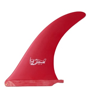 Forma personalizada GKF Aletas individuales GFK Center Fin Fibra de vidrio Aletas individuales para surfear - Product Image 1