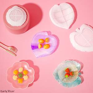 Moldes de Resina para Organizador, 40 Estilos, Moldes de Silicona para Platos de Encaje, Platos con Forma de Hoja, Cucharas, Tazones Repujados, Portavelas, Macetas - Product Image 3