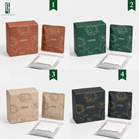 Sachets d'emballage pour café à café filtre, imprimés numériquement sur mesure, avec logo, résistants à l'humidité, thermoscellables