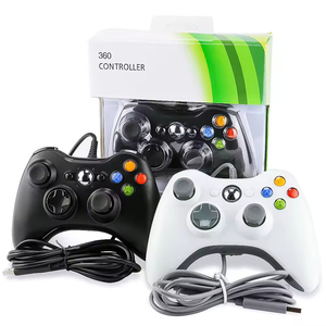 จอยเกมสำหรับคอนโทรลเลอร์ไมโครซอฟท์ เอกซ์บอกซ์ 360 จอยสติ๊กแบบมีสาย จอยแพด คอนโทรลเลอร์เกมแบบ USB สำหรับคอนโซลเอกซ์บอกซ์ 360 และพีซี - Product Image 1