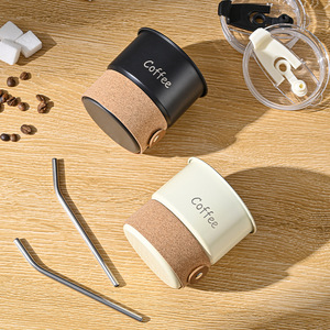 Großhandel Custom Logo 420ml Tragbare Sport Edelstahl bedeckt 304 Isolierte Kaffeetasse, Doppels chicht Kaffeetasse - Product Image 4