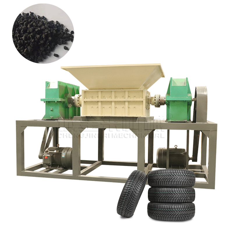 Automatic Scrap Tire Recycling Shredder Tyre