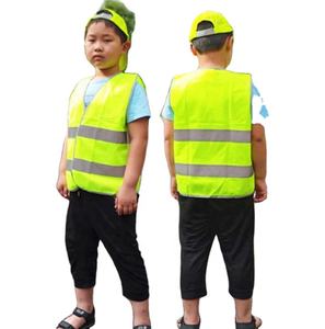 Chaleco de seguridad para niños, logo personalizado de alta visibilidad, Verde - Product Image 1
