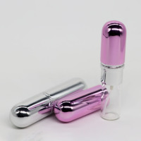 5ml 10ml recharge bouteilles de parfum atomiseur en aluminium petit flacon de parfum en verre 10ml