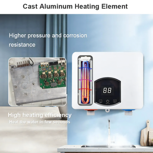 3.5KW-6.5KW 220V 110V電気インスタント給湯器メーカー小型インスタントシャワー給湯器 - Product Image 4