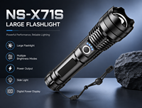 Lampe torche LED rechargeable COB super lumineuse avec zoom, étanche IP55, corps en alliage d'aluminium, XHP50, usage industriel, USB, camping, tactique