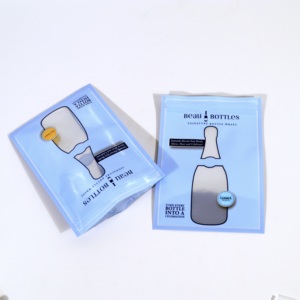 Customizable Zip Lock Stand Pouch <strong>Bag</strong> <strong>Reusable</strong> Clear Window Packaging Durable PE+PET Plastic Custom Logo <strong>Ziplock</strong> <strong>Bag</strong> - Product Image 1