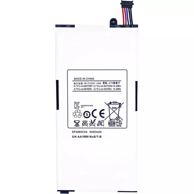 Original Capacity 3.8V 4000mah SP4960C3A Battery for Samsung Galaxy Tab 7.0 P1000 Tablet Battery
