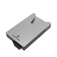 Portefeuille fin avec pince à billets, porte-cartes de crédit, mini portefeuille RFID, porte-cartes de visite pop-up, portefeuille en aluminium tendance